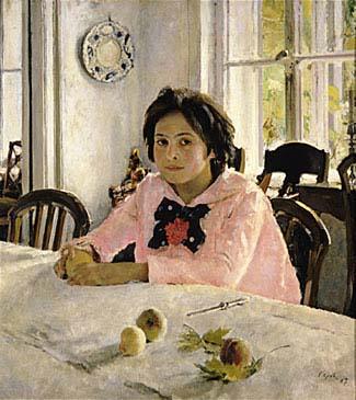 Valentin Serov The girl with peaches  was the painting that inaugurated Russian Impressionism. Spain oil painting art